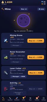 AstroForge asteroid mining screen